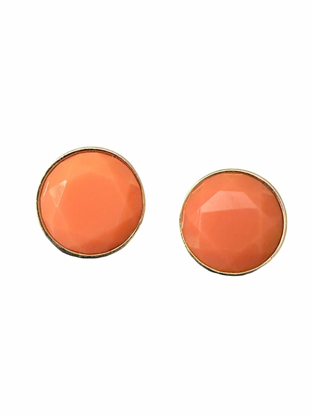 ❤️‍🔥 Vintage Coral Round Stud Earrings